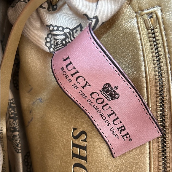 Juicy Couture Brown and Black Suede Tote - Picture 6 of 10